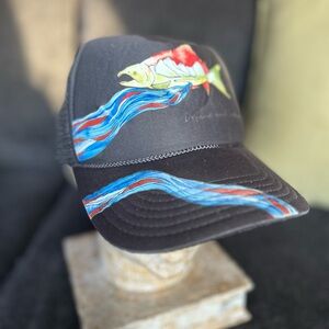 Otto Defend our Salmon Mesh Trucker Hat